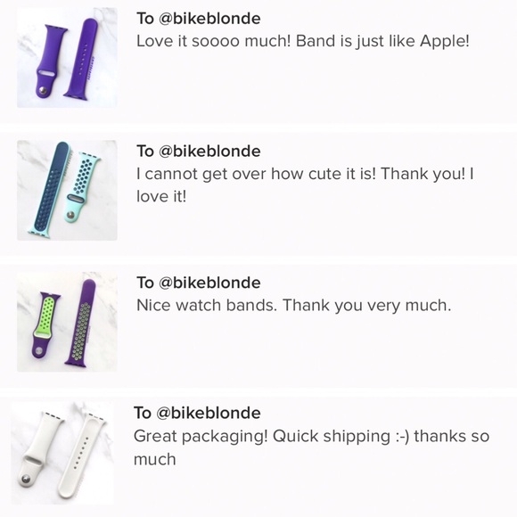 NEW Lavender Silicone Sport Band For Apple Watch - Picture 3 of 5